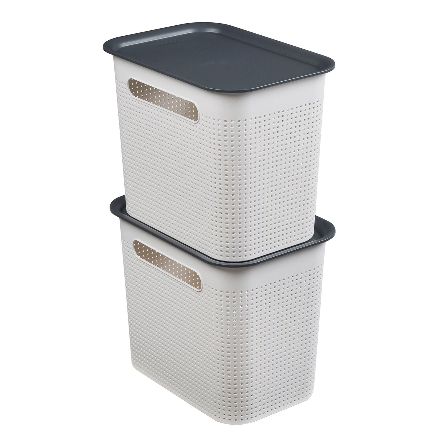 2er Set Boxen mit Deckel 7 l BRISEN