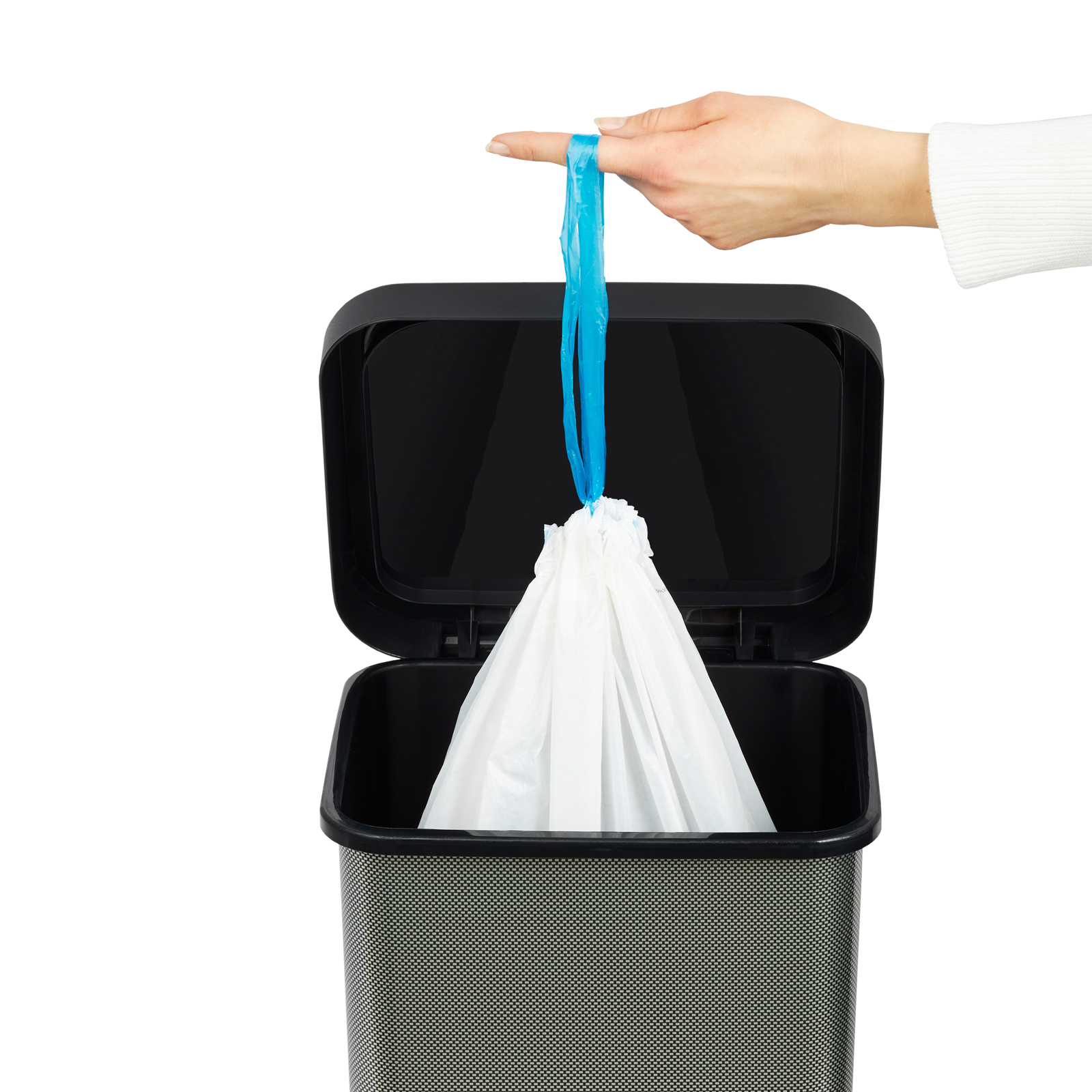 Müllsack Müllbeutel Mülltüten Abfallsack mit Zugband 25 l 40er Rolle  transparent, Müllbehälter, Reinigung, Haus & Garten