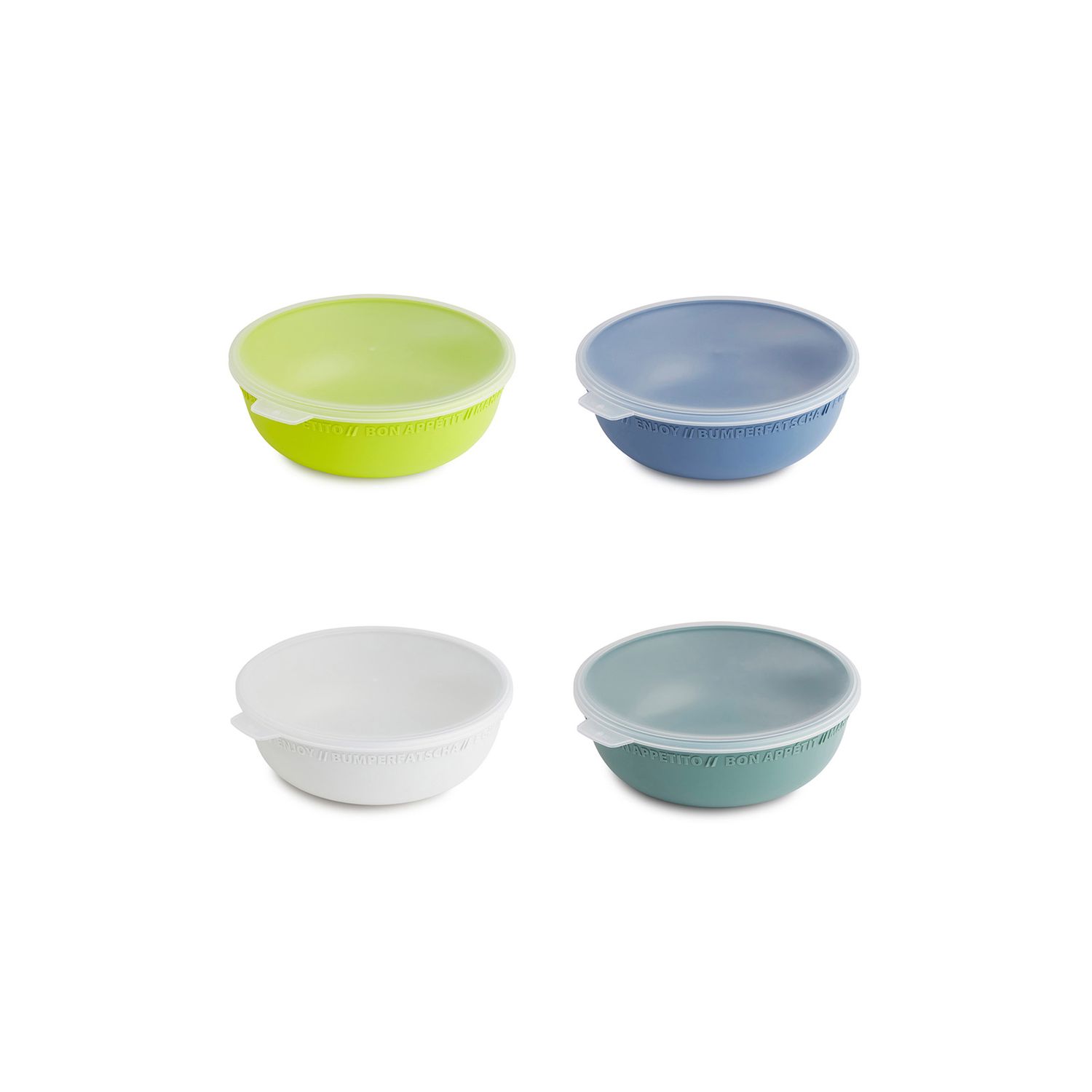 Bowl With Lid Set 4pc 0.35L l TRESA