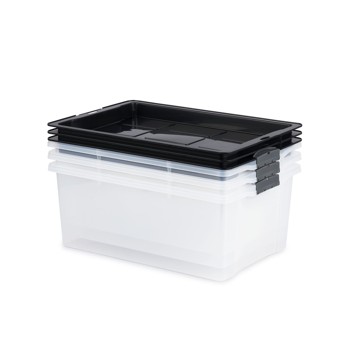 3er Set Stapelbox A3 DOME JIVE – Rotho Schweiz
