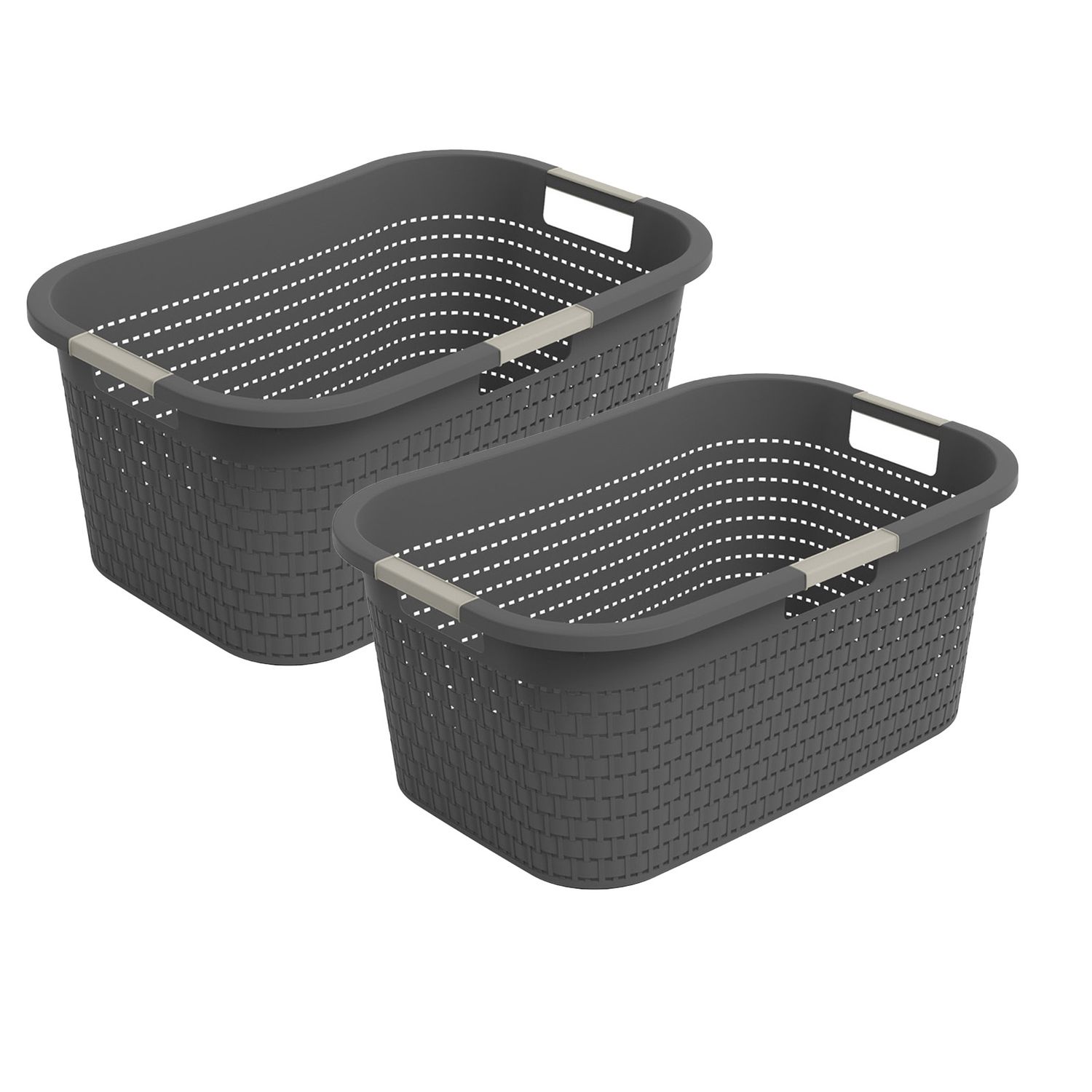 Set of 2 Laundry Baskets COUNTRY&nbsp;