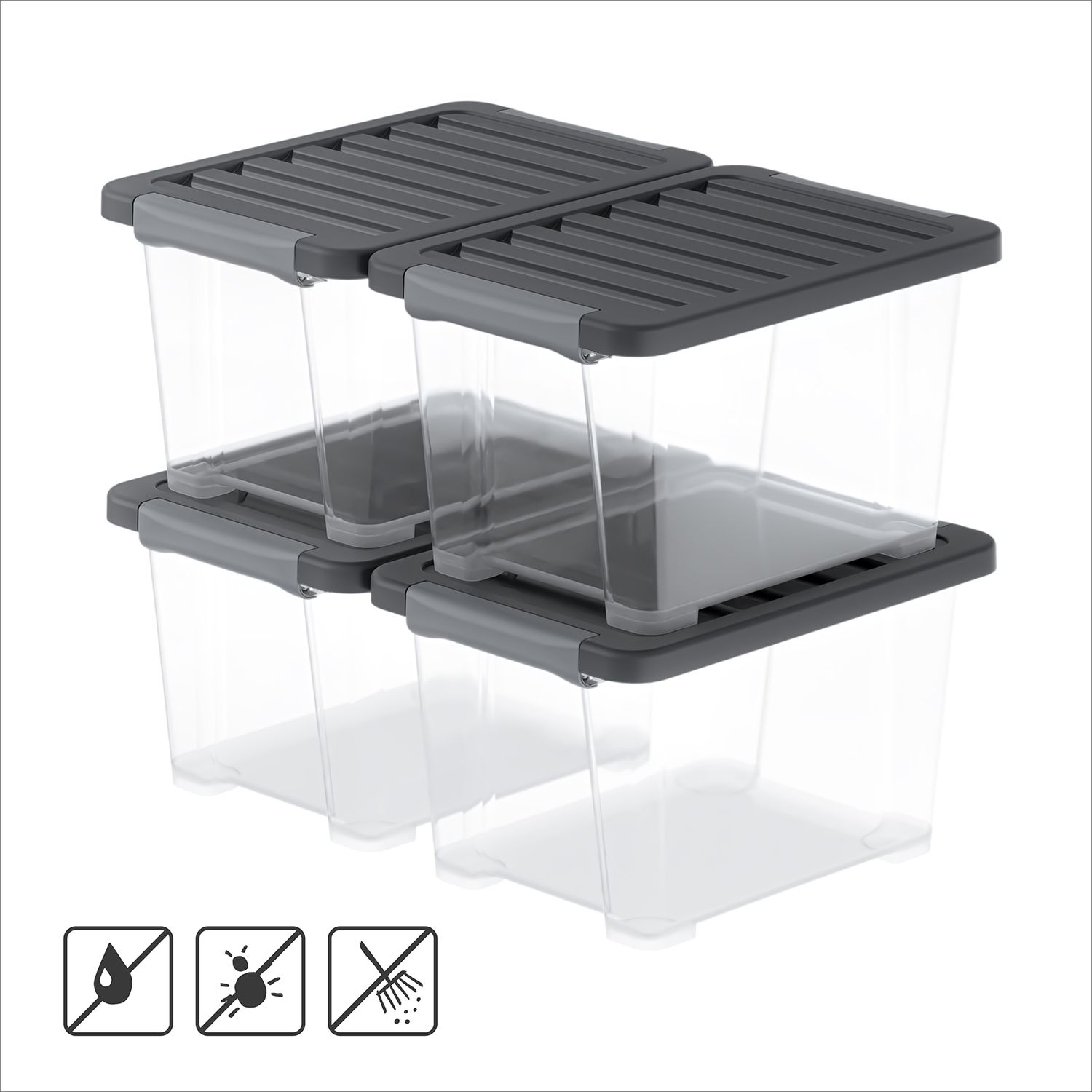 Set de boîtes – 4 pièces – 15 l CORE Pro