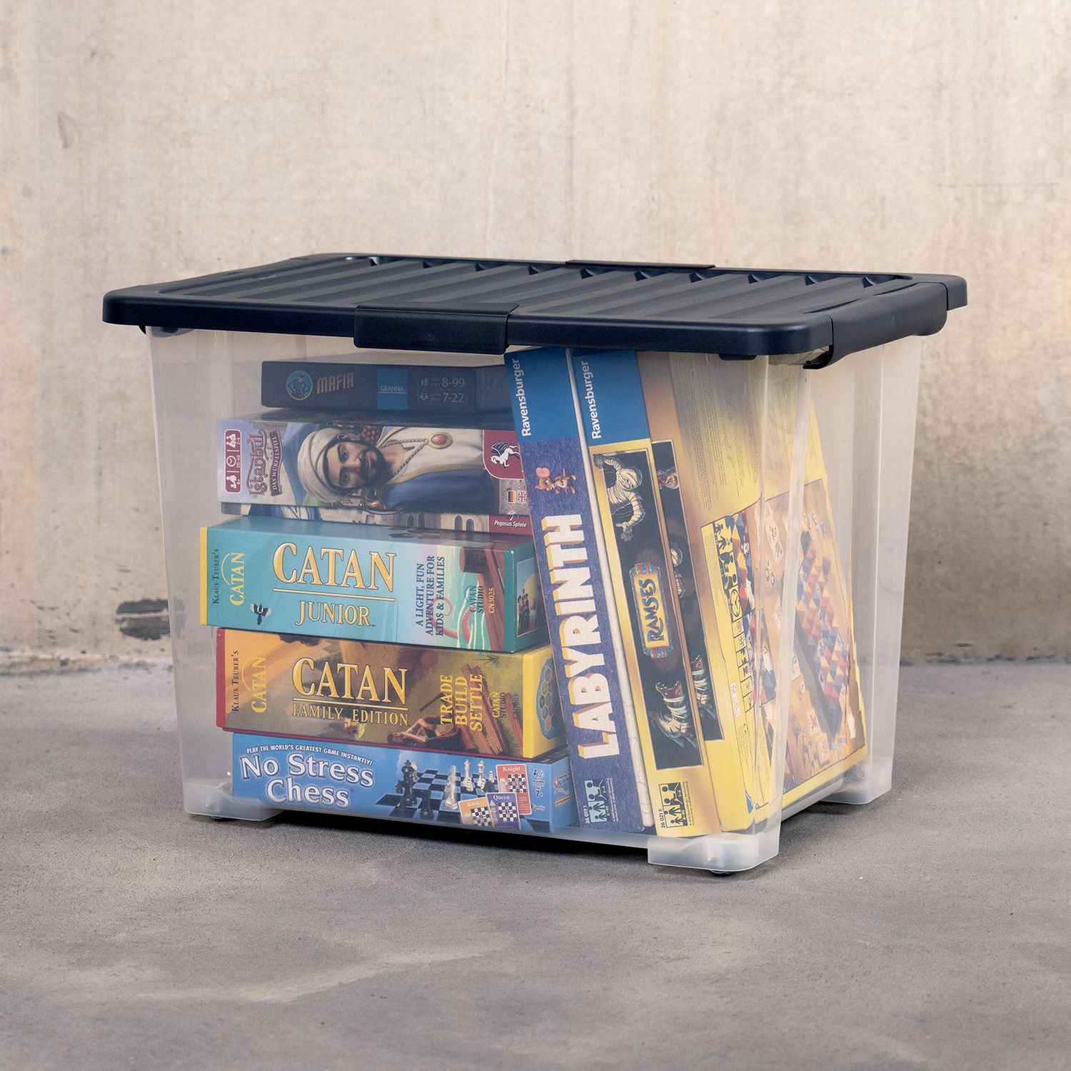 Set de boîtes avec couvercle 65 l CORE PRO