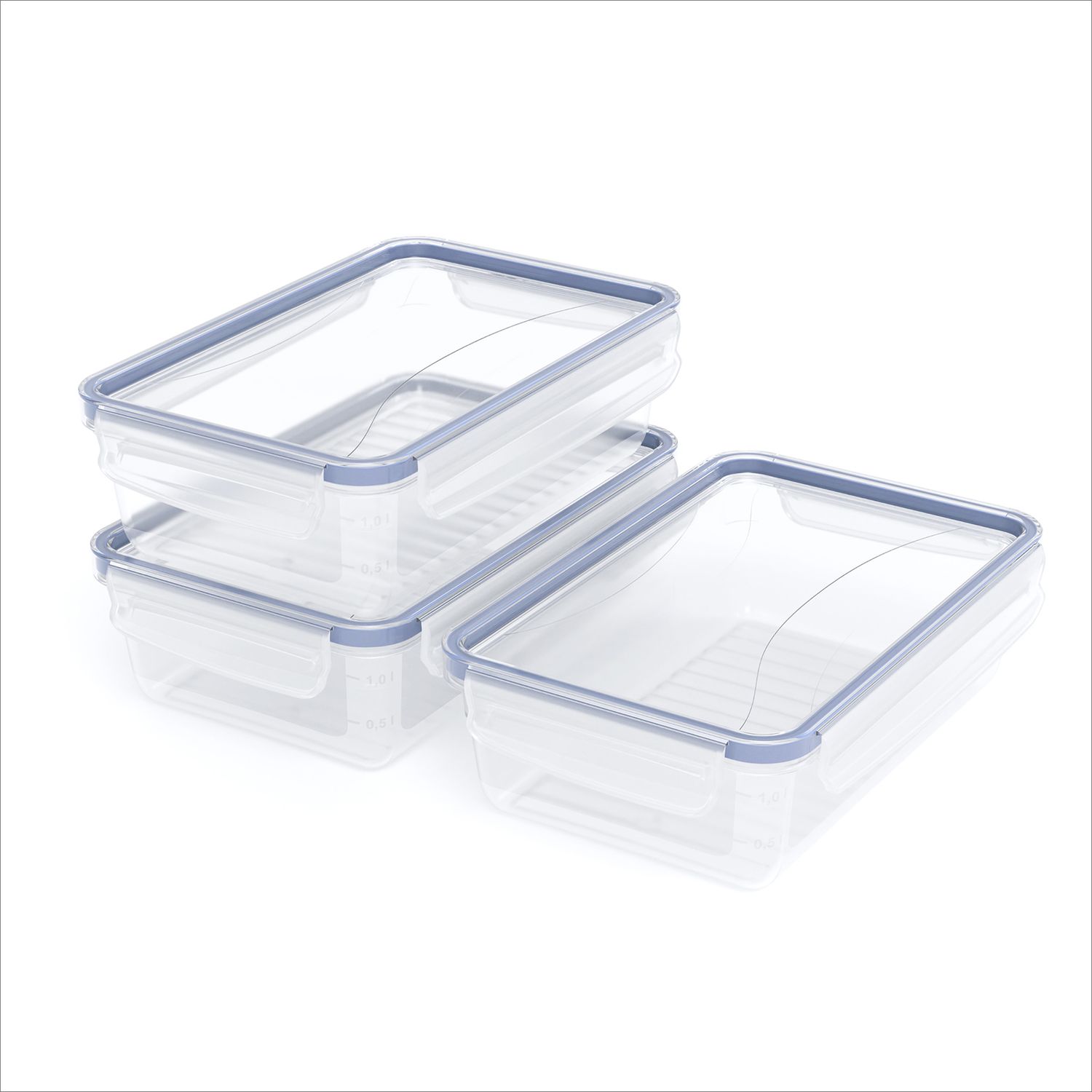 Set Frischhaltedosen 3 tlg. - 1,5l CLIC & LOCK