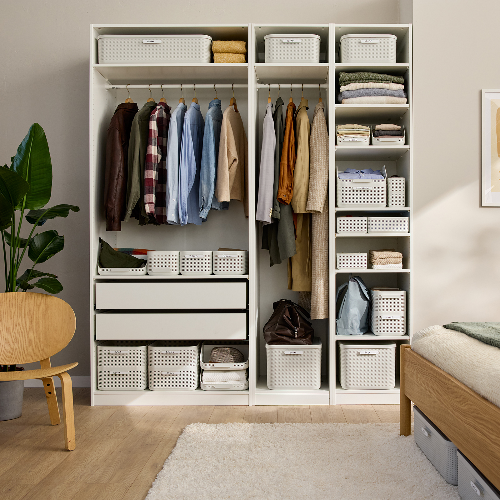 Kleiderschrank Organizer Box mit Dufteinsatz M | WOP  Rotho