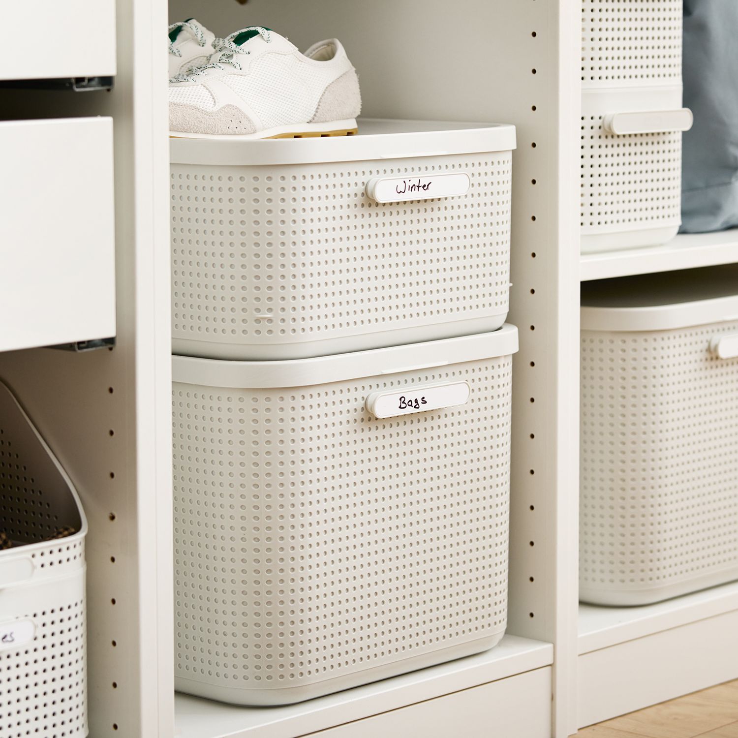 Boîte de rangement L avec support pour parfum – lot de 2 | WOP