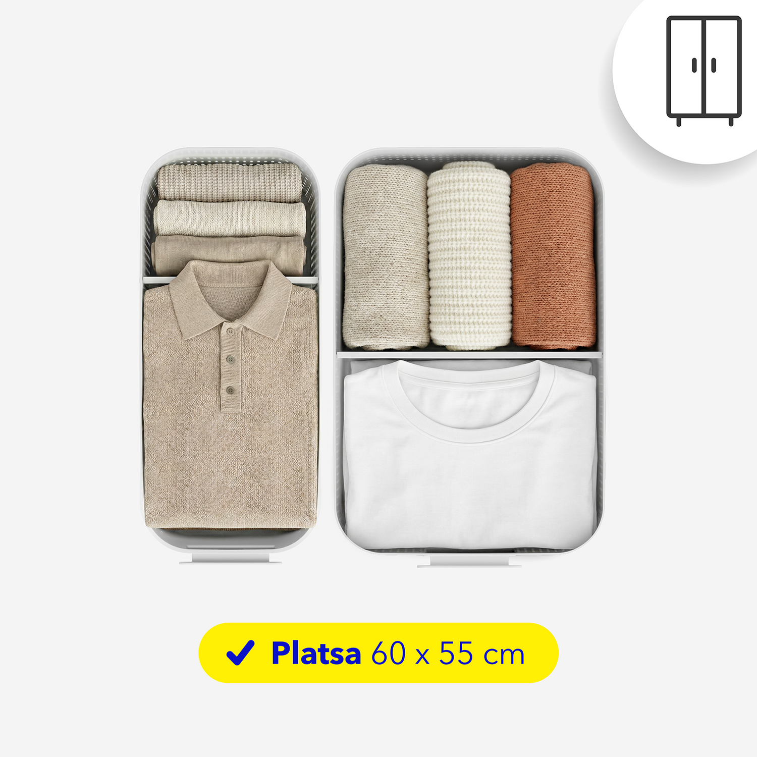 Set de démarrage organisateurs moyens pour PLATSA – 2 pièces | WOP