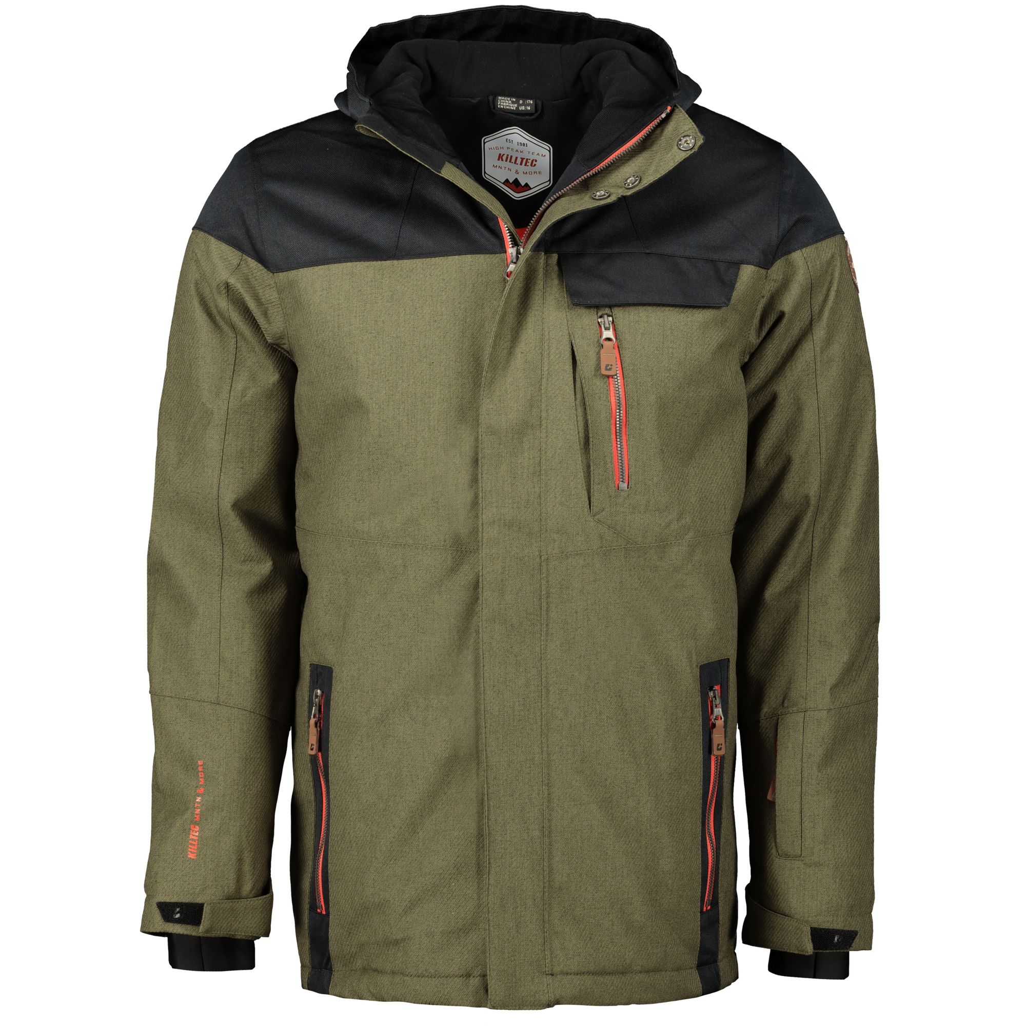 Killtec Kinder Funktionsjacke Adriko Jr Winterjacke Skijacke Jungen oliv