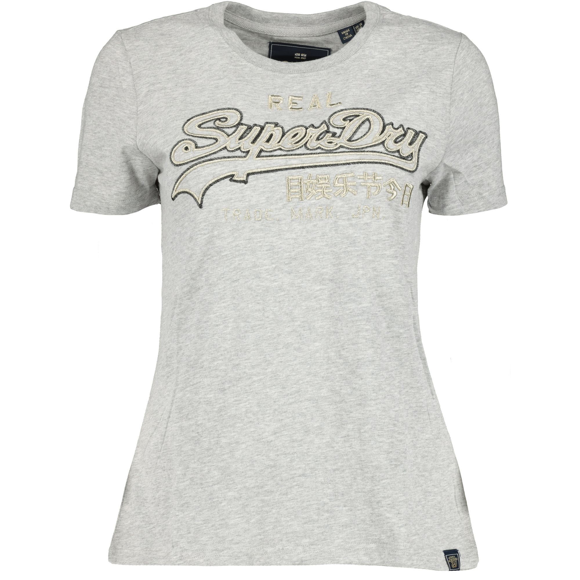 Superdry Logo Emb Outline Entry Tee Freizeit T Shirt Damen grey marl Women Shirts T Shirts Superdry Logo Emb Outline Entry Tee Freizeit T Shirt Damen grey marl Women Shirts T Shirts