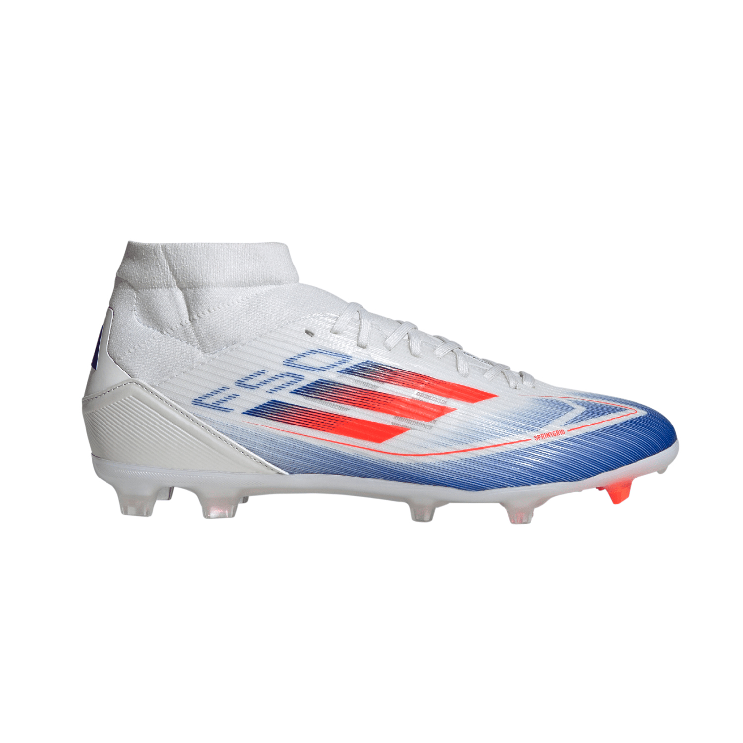 adidas Performance F50 League Mid FG MG FuBballschuhe Rasen FG Herren cloud white lucid blue solar red plentyShop LTS