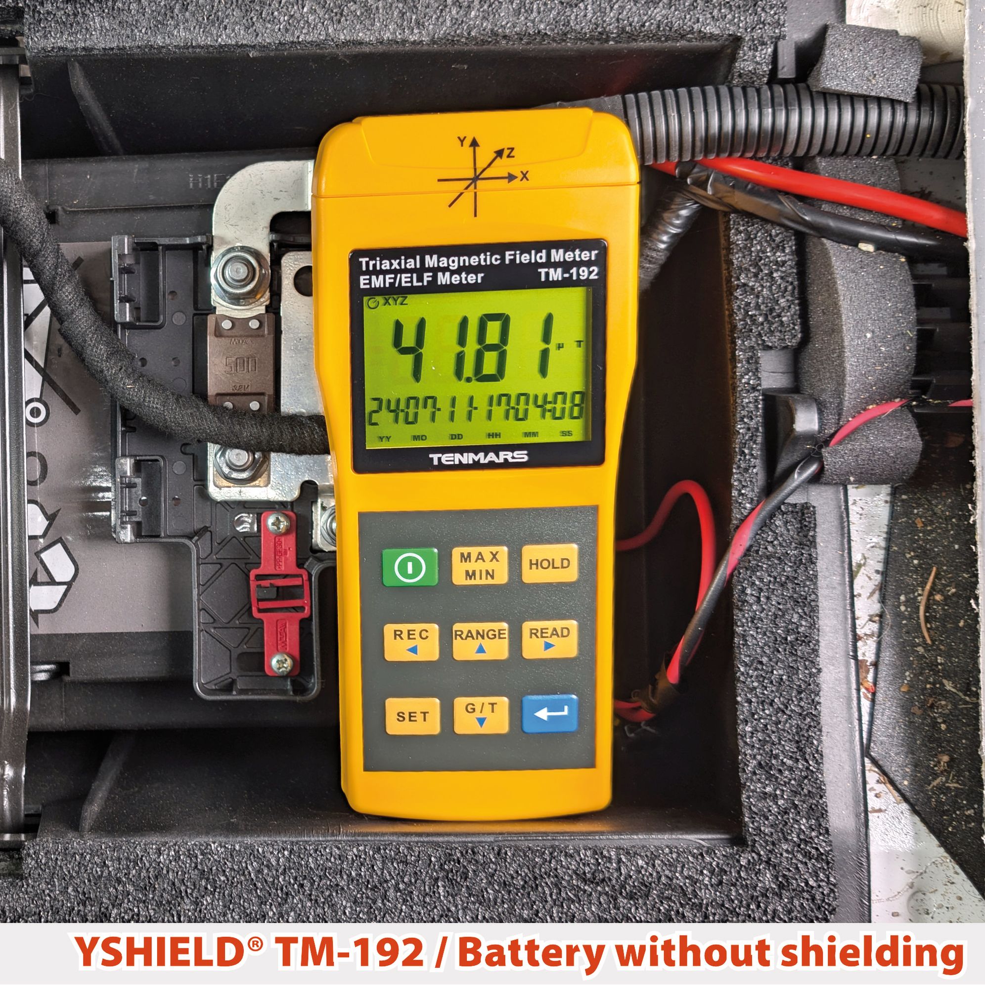 TENMARS TM-192 | Magnetic field meter | YSHIELD®