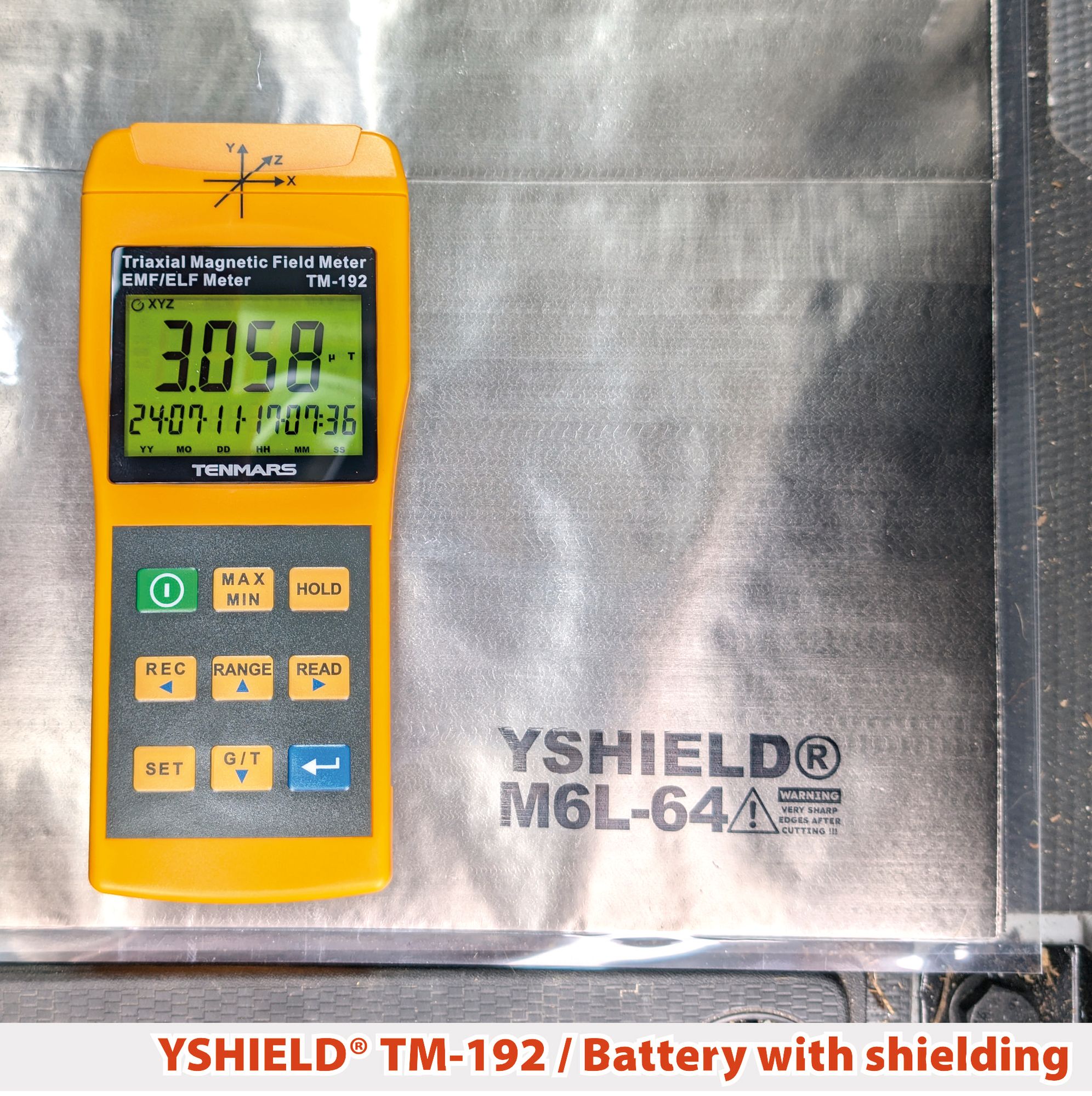 TENMARS TM-192 | Magnetic field meter | YSHIELD®