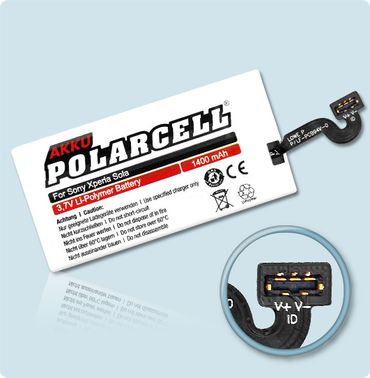 PolarCell Li-Polymer Akku Sony Xperia Sola
