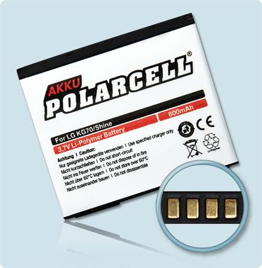 PolarCell Li-Polymer Akku LG Shine