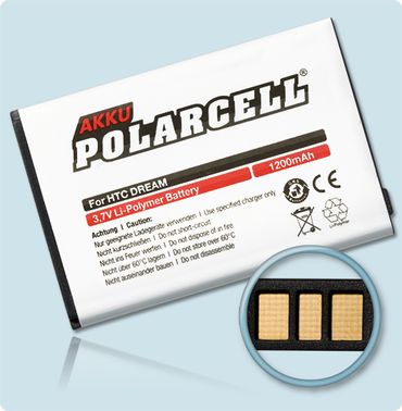 PolarCell Li-Polymer Akku HTC Dream