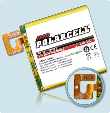 PolarCell Li-Polymer Akku Sony Xperia T