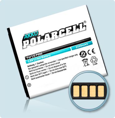 PolarCell Li-Ion Akku LG P880