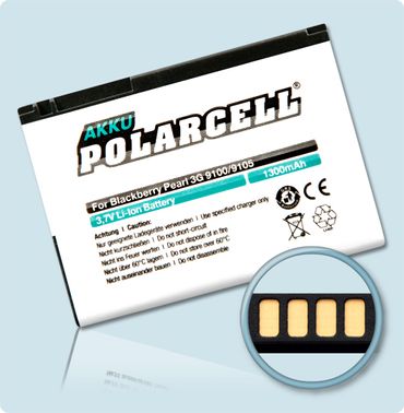PolarCell Li-Ion Akku BlackBerry Pearl 9100