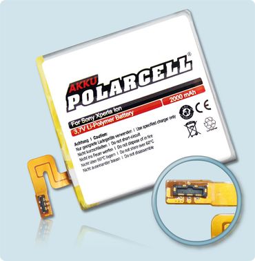 PolarCell Li-Polymer Akku Sony Xperia Ion