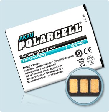 PolarCell Li-Ion Akku Samsung i8260