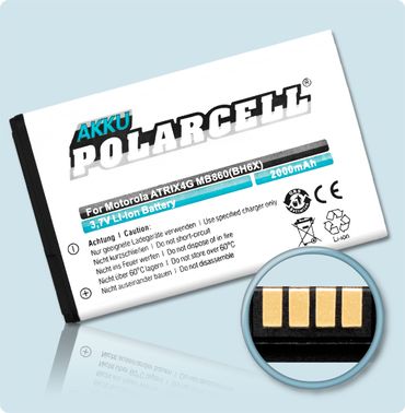 PolarCell Li-Ion Akku Motorola Atrix 4G