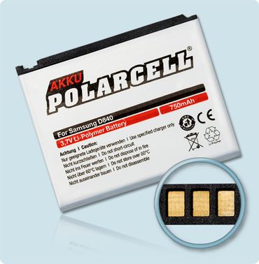 PolarCell Li-Polymer Akku Samsung D840