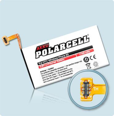 PolarCell Li-Polymer Akku HTC Windows Phone 8S