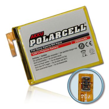 PolarCell Li-Polymer Akku Sony Xperia M4 Aqua