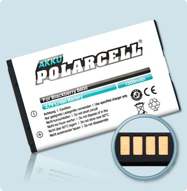 PolarCell Li-Ion Akku BlackBerry 8800