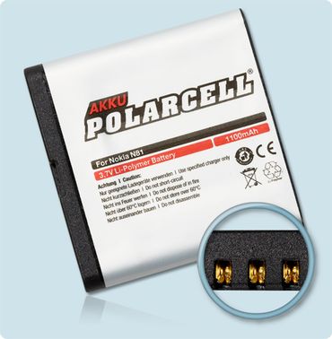 PolarCell Li-Polymer Akku Nokia N81