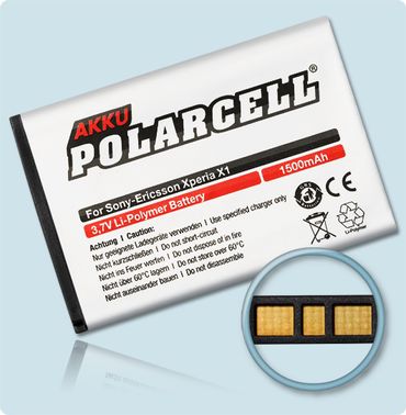 PolarCell Li-Polymer Akku Sony-Ericsson Xperia X1