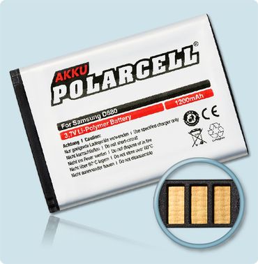 PolarCell Li-Polymer Akku Samsung D880
