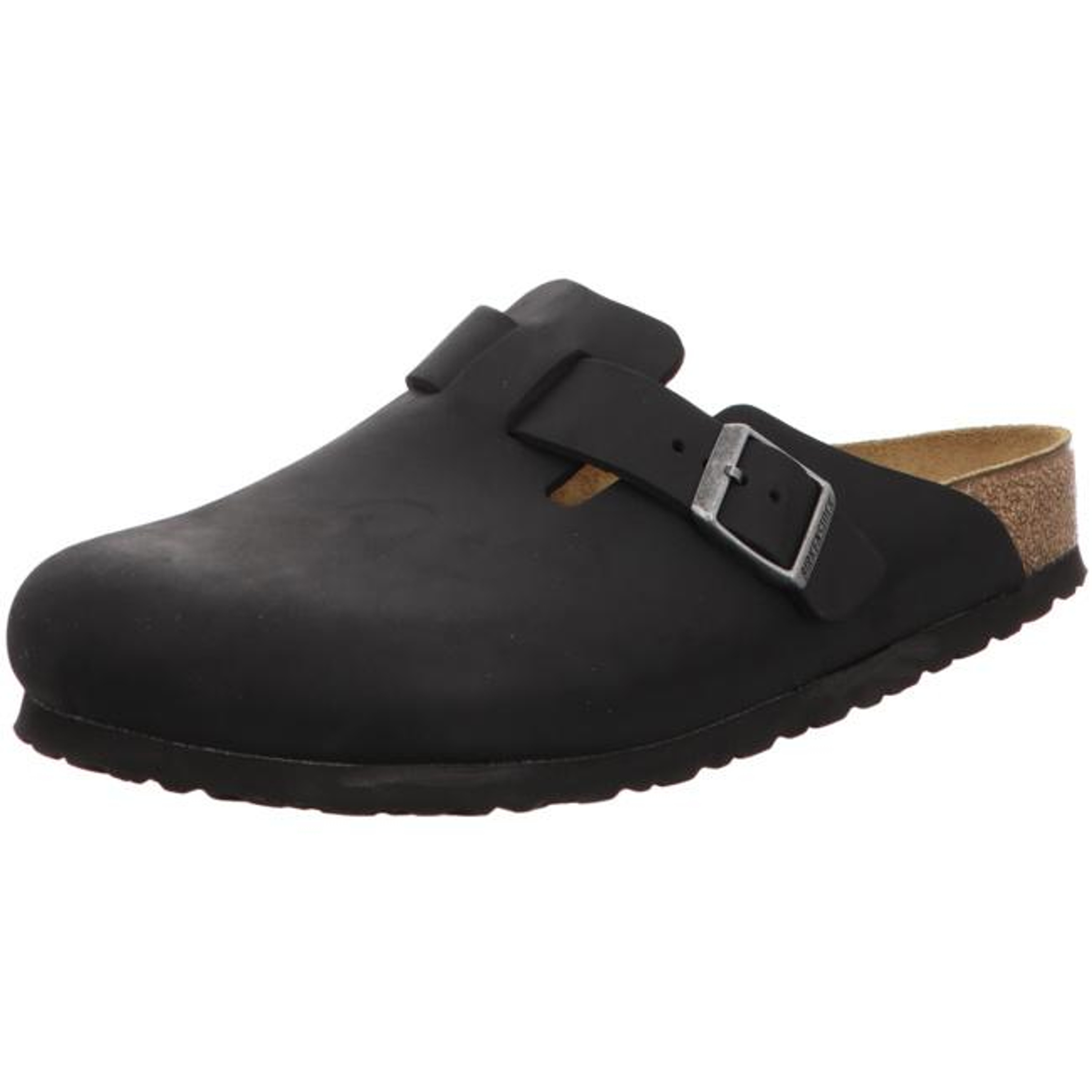 birkenstock boston oiled leather black