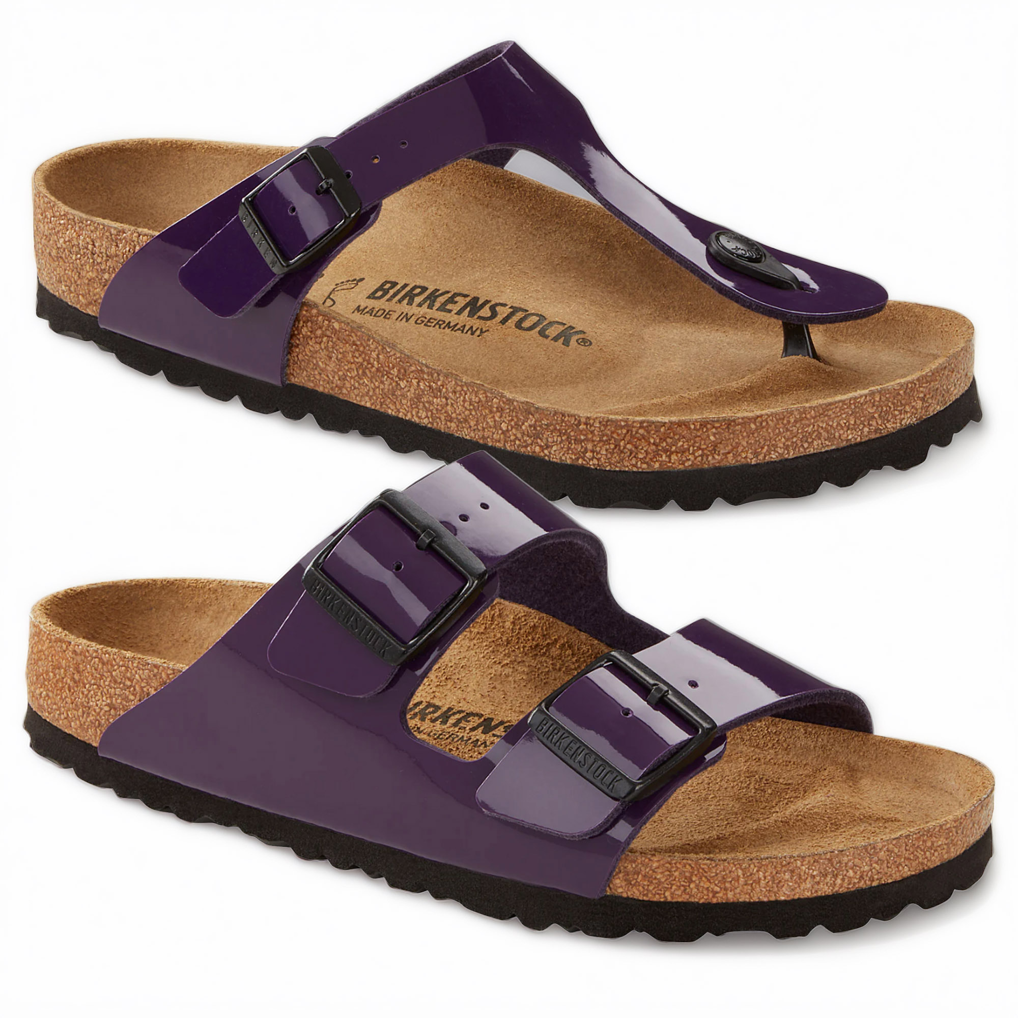 【関税&送料込】Birkenstock Sandals Purple Amazon.com | BIRKENSTOCK Women's Gizeh Birko-Flor Lacquer