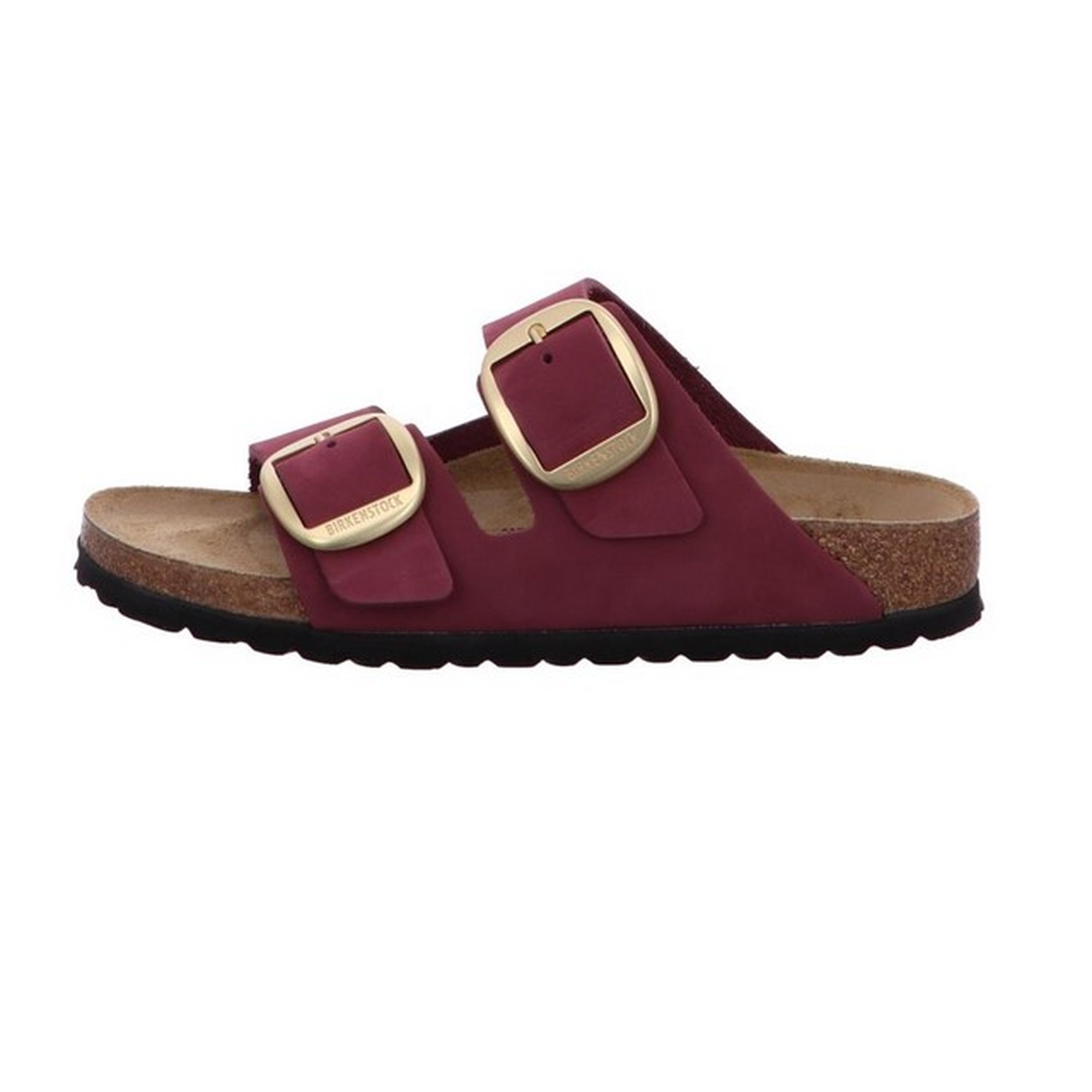 Pre-owned Birkenstock Arizona Madrid Big Buckle Leather Berry Crush Sandals Slides Mules In Berry Crush Arizona