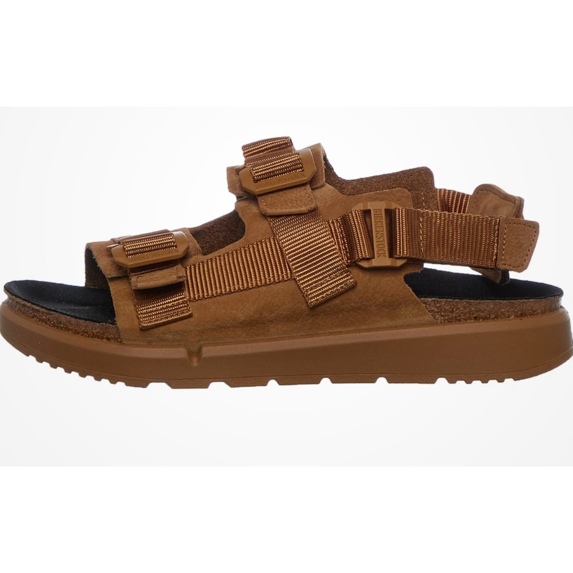 Birkenstock Shinjuku Texile Mens Leather Sandals Slingback