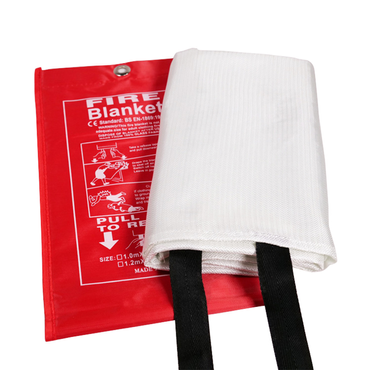 FireMat Feuerlöschdecke 100x100cm Glasfaser Brandschutzdecke für Fettbrände Fettbrand Küche Feuerlöschdecke Auto