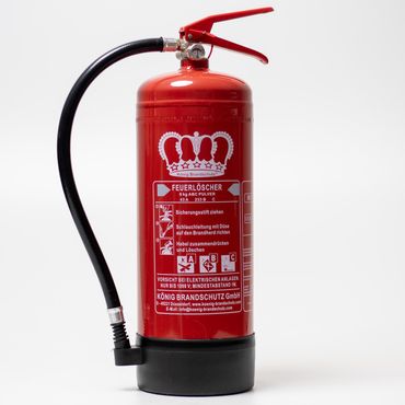 König 6 kg Pulverlöscher ABC Dauerdruck 12 LE DIN EN3