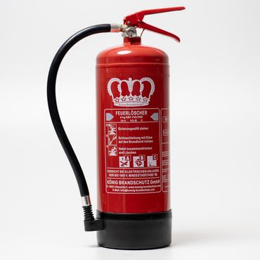 König 6 kg Pulverlöscher ABC Dauerdruck 10 LE DIN EN3