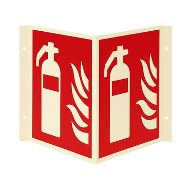 Winkelschild Brandschutzzeichen „Feuerlöscher