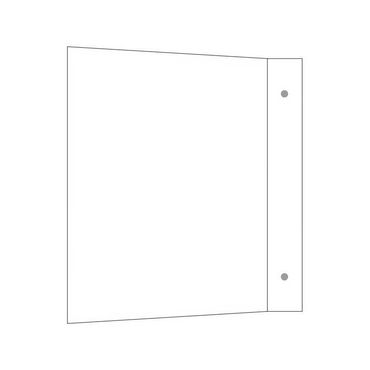 Fahnenschild Neutral 100 x 100 x 30 mm