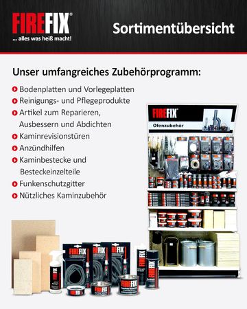 FIREFIX Keramikkordel 2046 I 12mm, grau I 2m Dichtschnur
