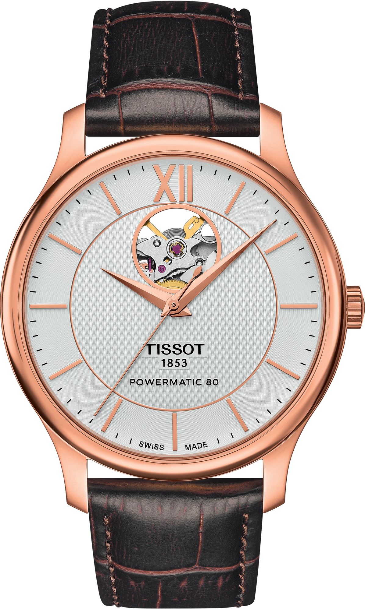 Tissot TISSOT TRADITION AUTOMATIC OPEN HEART T063.907.36.038.00 Montre Automatique pour hommes