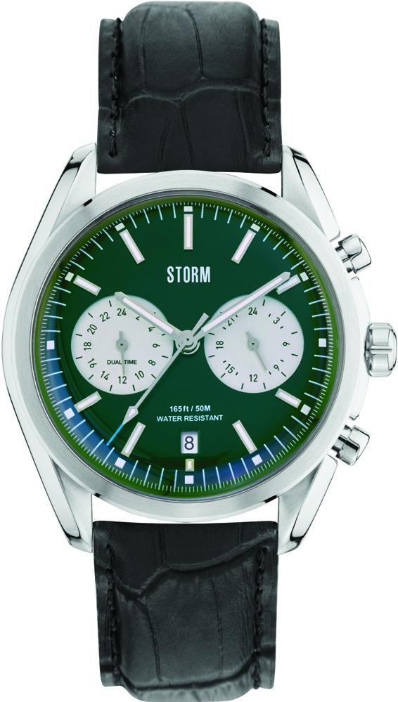 Storm London TREXON GREEN LEATHER 47357/GN Herenchronograaf