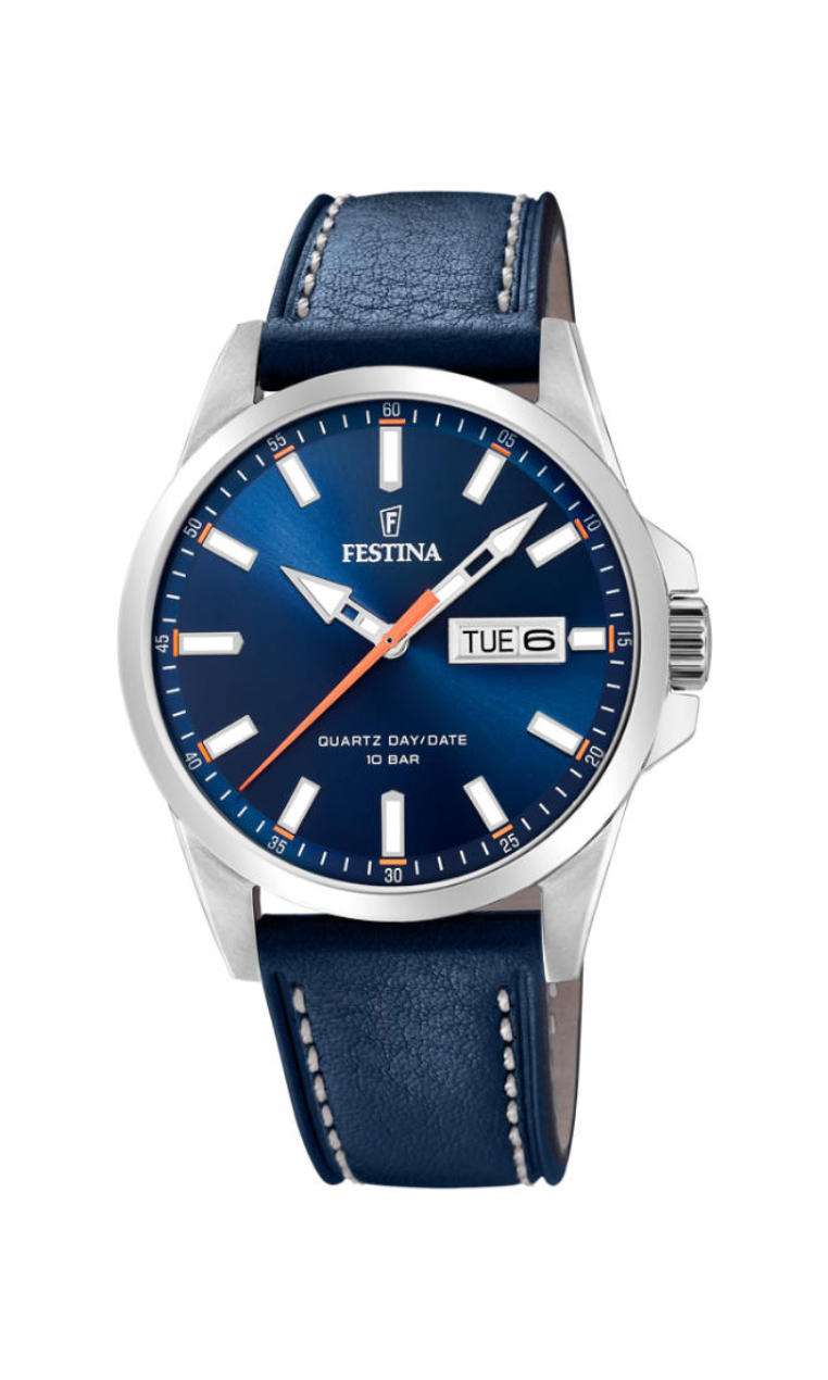 Festina Lederband klassisch F20358/3 Montre-Bracelet pour hommes