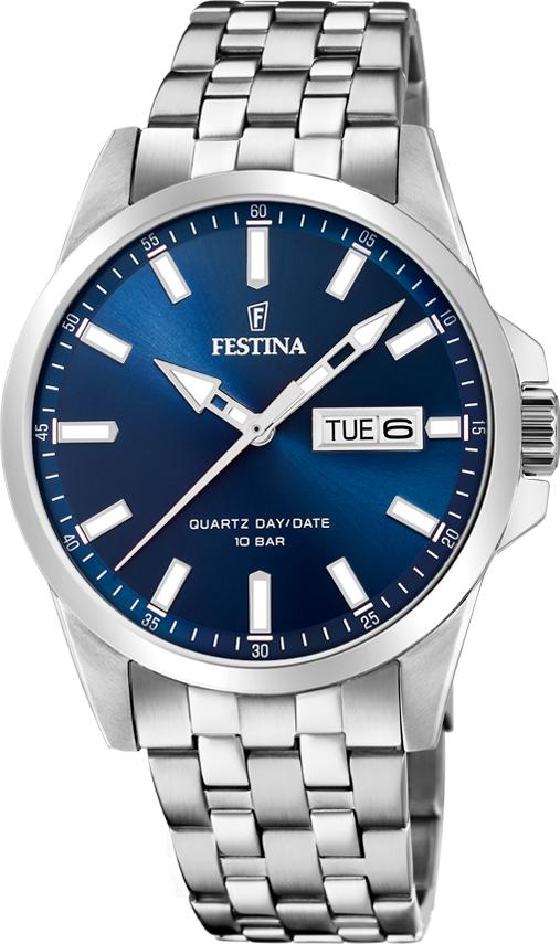 Festina Stahlband klassisch F20357/3 Reloj de Pulsera para hombres