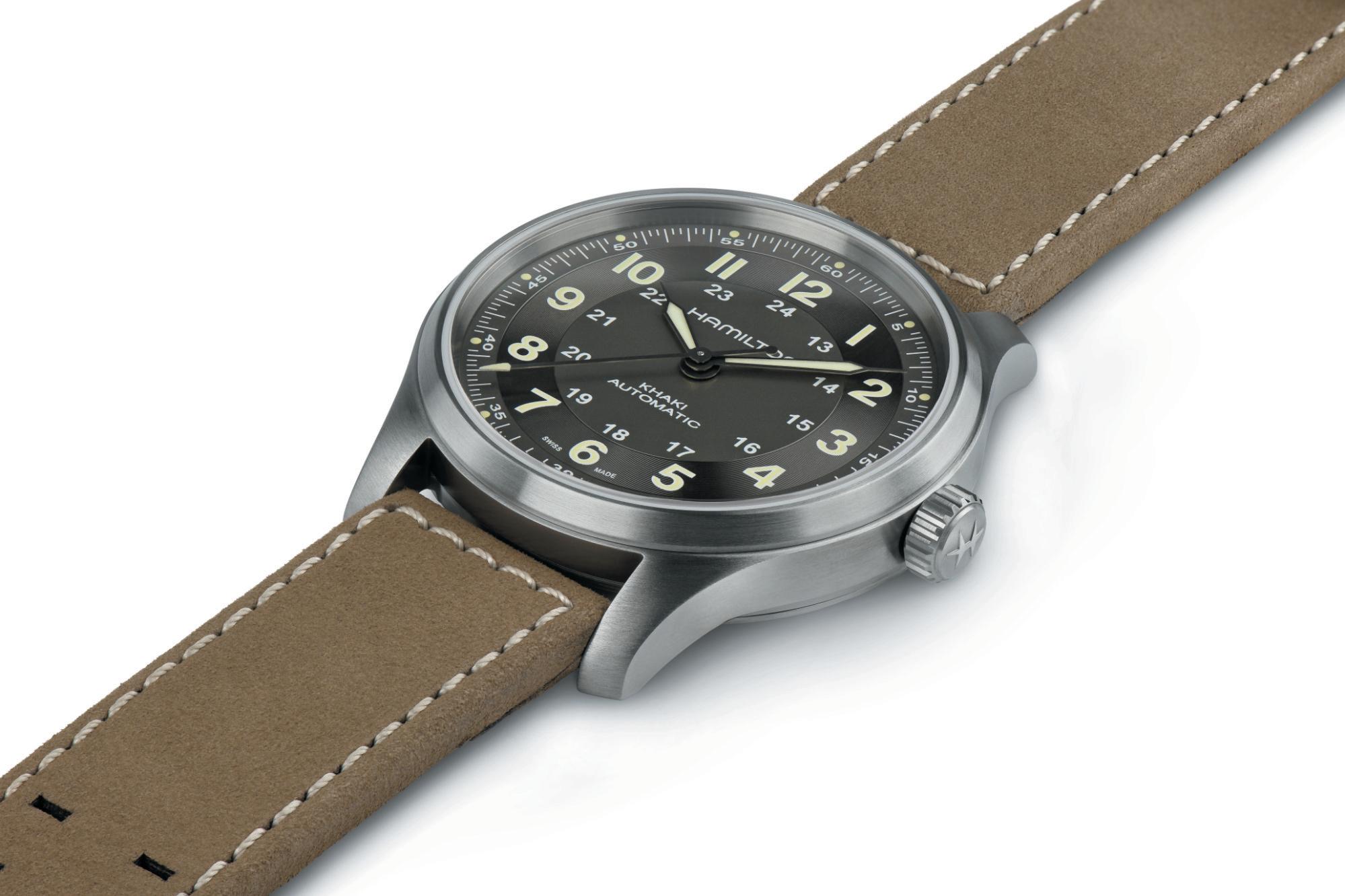 Hamilton Khaki Field H70545550 Reloj Automático para hombres Reserve de marcha de 80 horas