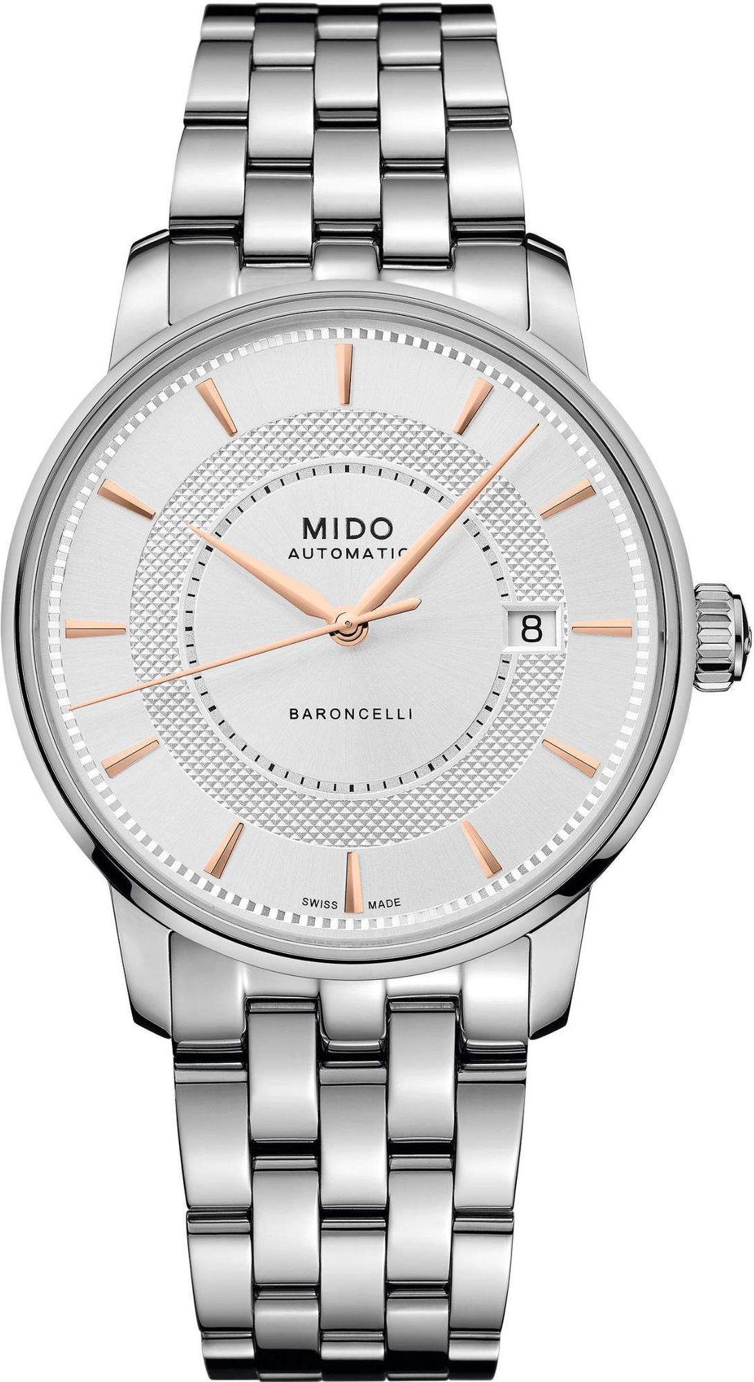 Mido Baroncelli M0374071103101 Automatic Mens Watch 80h Power Reserve