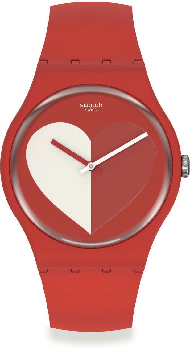 Swatch HALF <3 WHITE SO29Z112 Unisex horloge