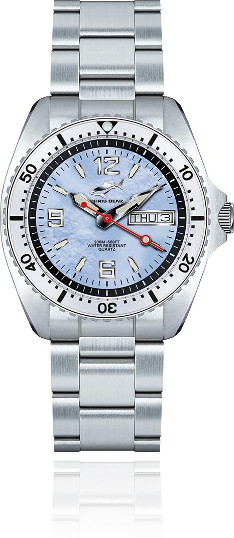 Chris Benz CHRIS BENZ ONE MEDIUM CBM-H-MB-SI Dames armbandhorloge Chris Benz CHRIS BENZ ONE MEDIUM CBM-H-MB-SI Dames armbandhorloge